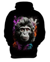 Blusa de Frio Macaco Monkey Ilustrado Vetor 4