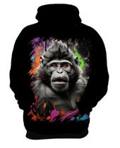 Blusa de Frio Macaco Monkey Ilustrado Vetor 5