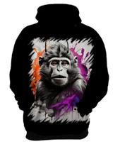 Blusa de Frio Macaco Monkey Ilustrado Vetor 7