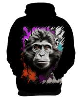 Blusa de Frio Macaco Monkey Ilustrado Vetor 8