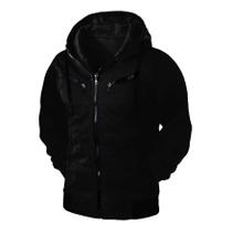Blusa de Frio masculina com capuz aberta com 3 bolsos