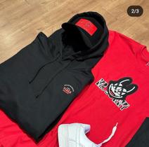 Blusa de frio masculina flanelada com touca