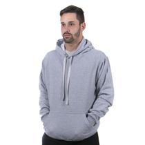 Blusa de Frio Masculina Moletom Ganguru Cinza