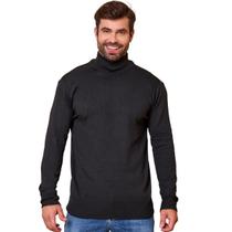 Blusa de Frio Masculino Sueter de Tricô Gola Alta Estilosa Blusa de Frio Masculino Sueter de Tricô Gola Alta Estilosa