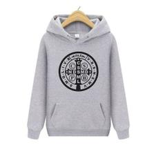 Blusa de Frio Moletom Adulto Medalha São Bento Feminino Masculino Com Capuz