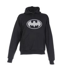 Blusa de Frio Moletom Batman Adulta Peluciada Preta