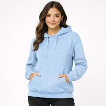 Blusa De Frio Moletom Canguru Capuz E Bolso Unissex
