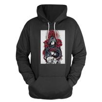 Blusa De Frio Moletom Canguru Com Capuz Desenho Madara