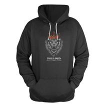 Blusa De Frio Moletom Canguru Com Capuz Pega a Visao Leao