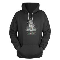 Blusa De Frio Moletom Canguru Com Capuz Pega a Visao Santa