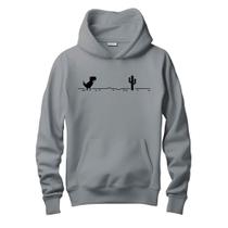 Blusa de Frio Moletom Canguru Masculino Dinossauro
