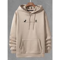 Blusa de Frio Moletom Canguru Masculino Dinossauro