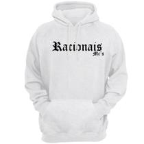 Blusa de Frio Moletom Canguru Racionais Mcs Logo Escrito Homenagem Unissex com Bolso e Capuz Blusa de Frio Moletom Canguru Racionais Mcs Logo Escrito Homenagem Unissex com Bolso e Capuz