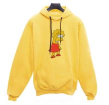 Blusa De Frio Moletom Canguru Unissex Lisa Simpson