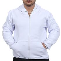 Blusa de Frio Moletom com Ziper Unissex Liso Blusa de Frio Moletom com Ziper Unissex Liso