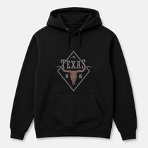 Blusa De Frio Moletom Country Texas 100% Algodão Flanelado Masculino Feminino Branco Preto Bege Blusa De Frio Moletom Country Texas 100% Algodão Flanelado Masculino Feminino Branco Preto Bege