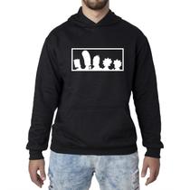 Blusa de Frio Moletom Família Simpsons Springfield Flanelado Canguru Blusa de Frio Moletom Família Simpsons Springfield Flanelado Canguru