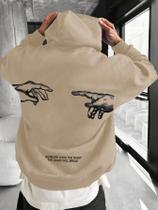 Blusa de Frio Moletom Feminino e Masculino Estampado Streetwear Casado Flanelado