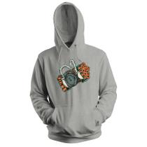 Blusa de Frio Moletom flanelado com Capuz Envio Imediato Estampa Digital Unissex