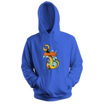 Blusa de Frio Moletom flanelado com Capuz Estampa Digital Unissex Envio Imediato Ancora Dourada