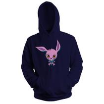 Blusa de Frio Moletom flanelado com Capuz Estampa Digital Unissex Envio Imediato Bichinho