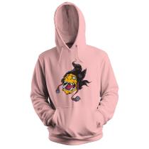Blusa de Frio Moletom flanelado com Capuz Estampa Digital Unissex Envio Imediato Cabelo Doido