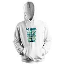 Blusa de Frio Moletom flanelado com Capuz Estampa Digital Unissex Envio Imediato Caveira Com Violão