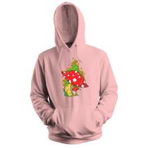 Blusa de Frio Moletom flanelado com Capuz Estampa Digital Unissex Envio Imediato Cogumelo