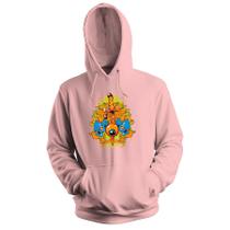 Blusa de Frio Moletom flanelado com Capuz Estampa Digital Unissex Envio Imediato Espada com Olho