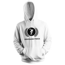 Blusa de Frio Moletom Flanelado com Capuz Estampa Digital Unissex Envio Imediato Faculdade Educação Física