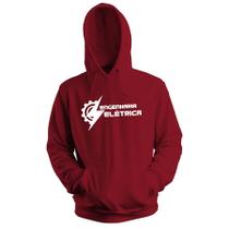 Blusa de Frio Moletom Flanelado com Capuz Estampa Digital Unissex Envio Imediato Faculdade Engenharia Elétrica