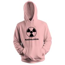 Blusa de Frio Moletom Flanelado com Capuz Estampa Digital Unissex Envio Imediato Faculdade Radiologia