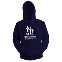 Blusa de Frio Moletom Flanelado com Capuz Estampa Digital Unissex Envio Imediato Faculdade Recursos Humanos