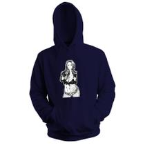 Blusa de Frio Moletom Flanelado com Capuz Estampa Digital Unissex Envio Imediato Girl Tatuada