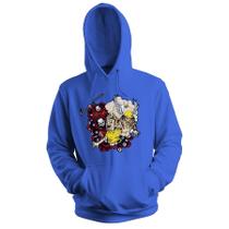 Blusa de Frio Moletom Flanelado com Capuz Estampa Digital Unissex Envio Imediato Iinferno Céu