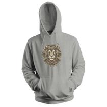 Blusa de Frio Moletom flanelado com Capuz Estampa Digital Unissex Envio Imediato Lion