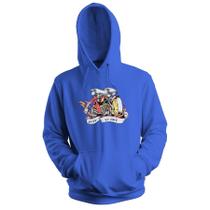 Blusa de Frio Moletom flanelado com Capuz Estampa Digital Unissex Envio Imediato Motoqueira Fantasma