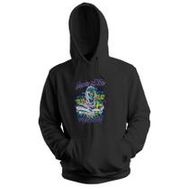 Blusa de Frio Moletom flanelado com Capuz Estampa Digital Unissex Envio Imediato Múmia Verde