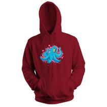 Blusa de Frio Moletom flanelado com Capuz Estampa Digital Unissex Envio Imediato Polvo
