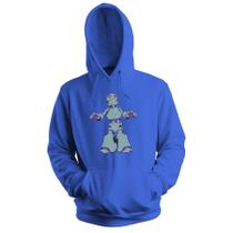 Blusa de Frio Moletom flanelado com Capuz Estampa Digital Unissex Envio Imediato Robo Gigante