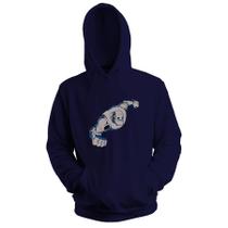 Blusa de Frio Moletom flanelado com Capuz Estampa Digital Unissex Envio Imediato Robo Voador