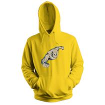 Blusa de Frio Moletom flanelado com Capuz Estampa Digital Unissex Envio Imediato Robo Voador