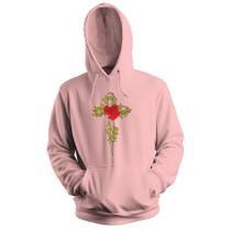 Blusa de Frio Moletom flanelado com Capuz Estampa Digital Unissex Envio Imediato Rosa