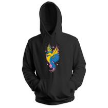 Blusa de Frio Moletom flanelado com Capuz Estampa Digital Unissex Pronta Entrega