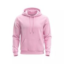 Blusa de Frio Moletom Flanelado Macio Quente Agasalho Unissex Canguru com Capuz Várias Cores