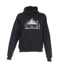 Blusa de Frio Moletom Fortnite Infantil Juvenil Preta