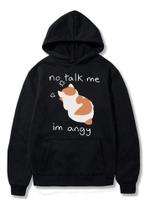 Blusa De Frio Moletom Gatinho Fofo Gato No Talk Me Im Angy