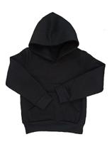 Blusa de frio moletom infantil interior flanelado preto 1 a 4 anos Blusa de frio moletom infantil interior flanelado preto 1 a 4 anos
