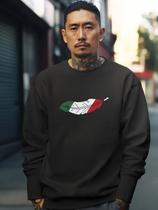 Blusa De Frio Moletom Masculino Sem Capuz Careca Flanelado Algodão Pena