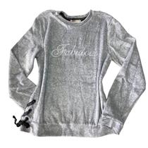 Blusa De Frio Moletom Menina Veludo Estilosa Top